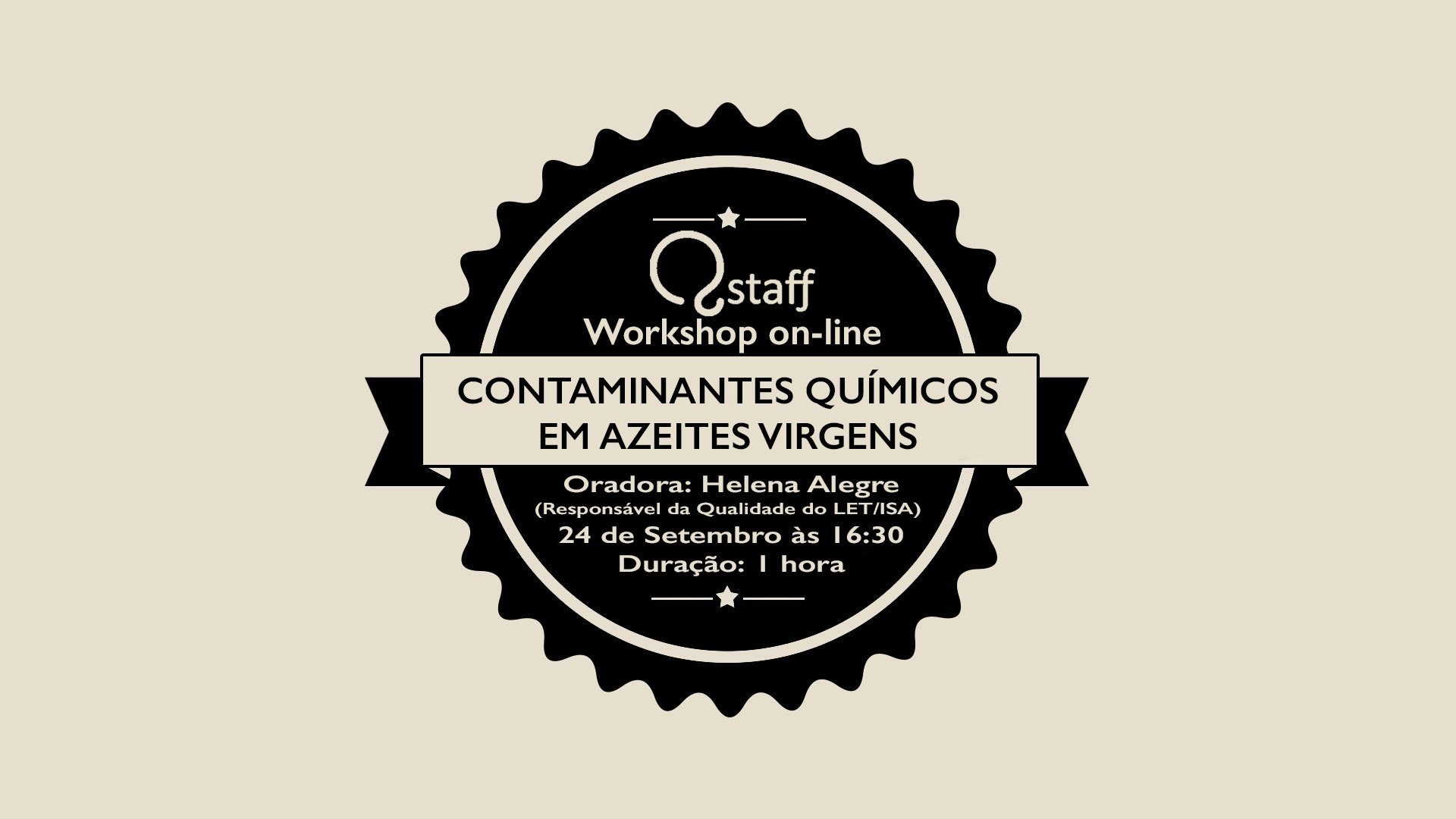 (Português) Workshop on-line CONTAMINANTES QUÍMICOS EM AZEITES VIRGENS